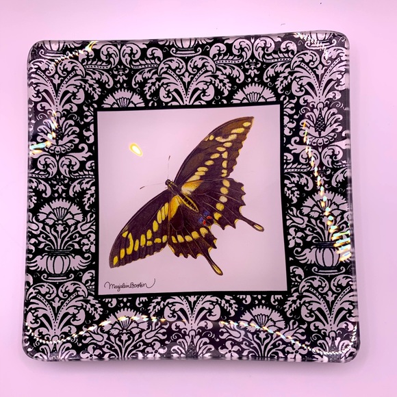 NATURE'S JOURNEY by Marjolein Bastin, Swallowtail Glass Tray - Picture 2 of 6